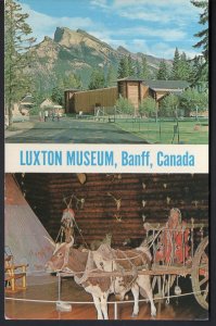 Alberta BANFF SplitView - Luxton Museum Log Fort Type Exterior Interior- Chrome