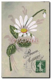 Old Postcard transparent card Flowers
