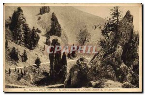 Postcard Old Route du Col D'Izoard The famous passage from Brain Deserte Verr...