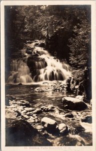 RPPC View of Gordon Falls Randolph NH Vintage Postcard V63