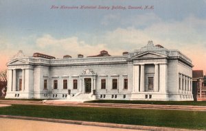 Vintage Postcard 1910's New Hampshire Historical Society Building Concord N. H.