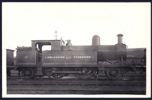 LANCASHIRE & YORKSHIRE Railroad Locomotive #1217 RPPC unused