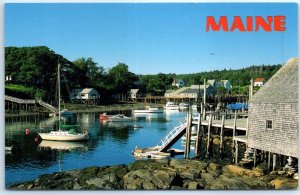 Postcard - Quiet Harbor - New Harbor, Maine