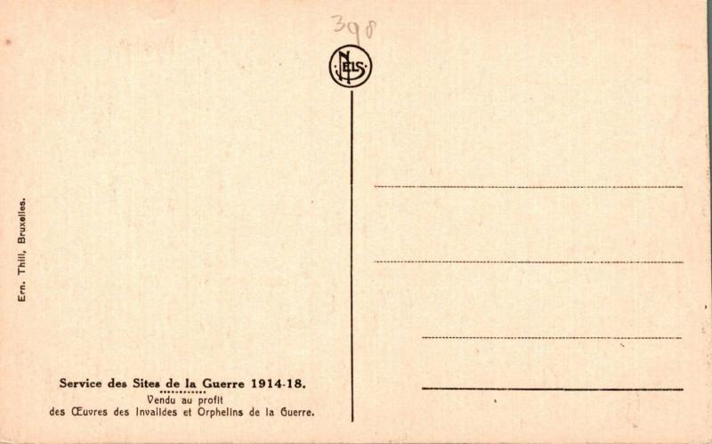 Belgium Ruines de Dixmude 1914-1918 Le boyau de le Mort WW1 02.73