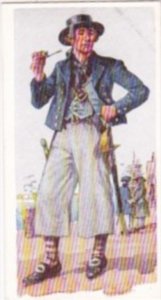 Carreras Vintage Cigarette Card Naval Uniforms No 25 Sailor 1805