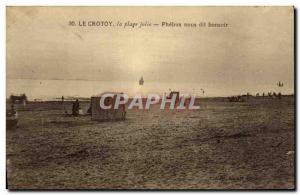 Old Postcard Le Crotoy The Beach Pretty