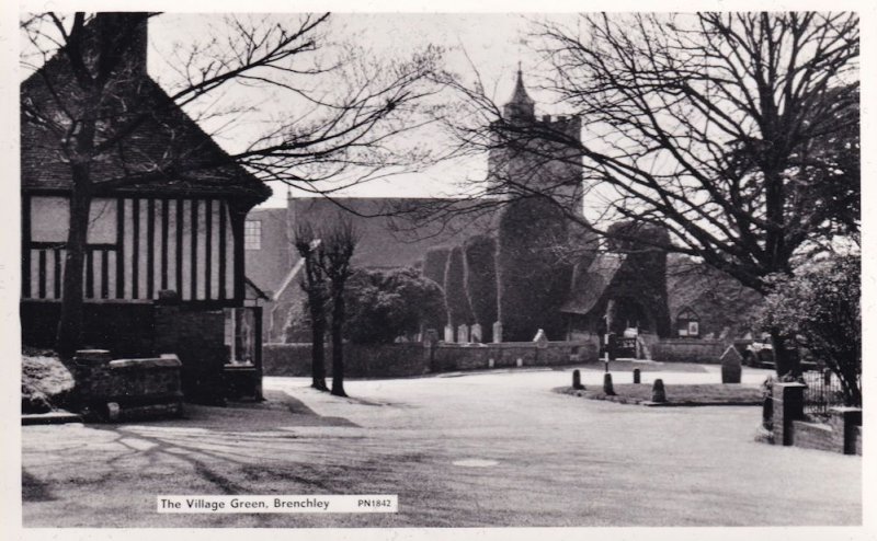 Brenchley Kent Village Green Real Photo Postcard