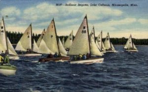 Sailboat Regatta, Lake Calhoun in Minneapolis, Minnesota