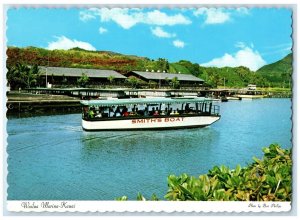 c1950's Wailua Marina Restaurant Boating Park Wailua Kauai Hawaii HI Postcard