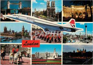 Postcard Modern London Concorde