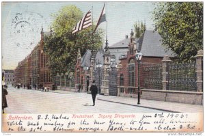 ROTTERDAM, South Holland, Netherlands; Kruisstraat, Ingang Diergaarde, PU-1906