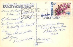 Coral Island Club Flatts Inlet Bermuda Postcard