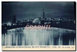 Old Postcard Paris Exposition Internationale des Arts Decoratifs 1925 Night view