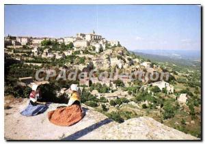 Modern Postcard The Beautiful pictures of young Provencales Provence admiring...