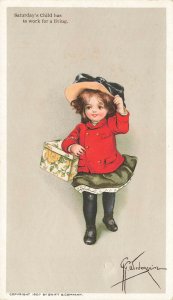 G.G. Wiederseim Saturday's Child has to work for a living Pride soap Postcard