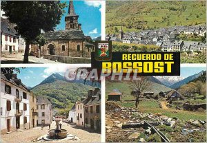 Postcard Modern Recuerdo Bossost Pirineu Catala Lleida