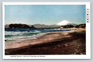 Picture Island KAMAKURA Japan Vintage Postcard 1071