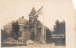 D95/ Butler New Jersey NJ Real Photo RPPC Postcard c1910 Public School