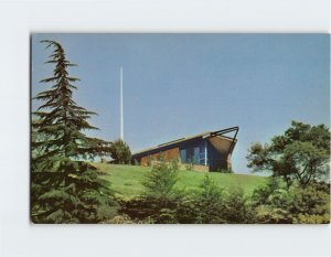 Postcard Hillside Church, Rose Hills Memorial Park, Whittier, California