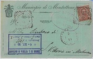 34093 Vintage postcard ASCOLI PICENO province - Montottone 1899-