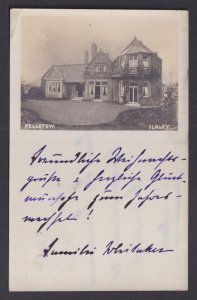 Edwardian Estate House Ilkley UK RPPC Postcard to Germany 1908