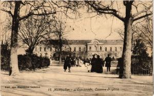 CPA MONTPELLIER - L'Esplanade. Caserne 2* Génie (518716) 