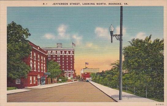 Virginia Roanoke Jefferson Street Looking North