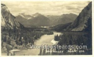Real Photo Bow Valley Banff Canada Writing On Back 