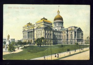 Indianapolis, Indiana/IN Postcard, View Of State House, 1907!