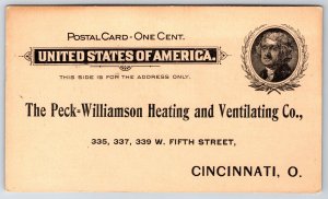 Cincinnati Ohio~Busy Person Survey~Peck-Williamson Heating & Ventilation 1894