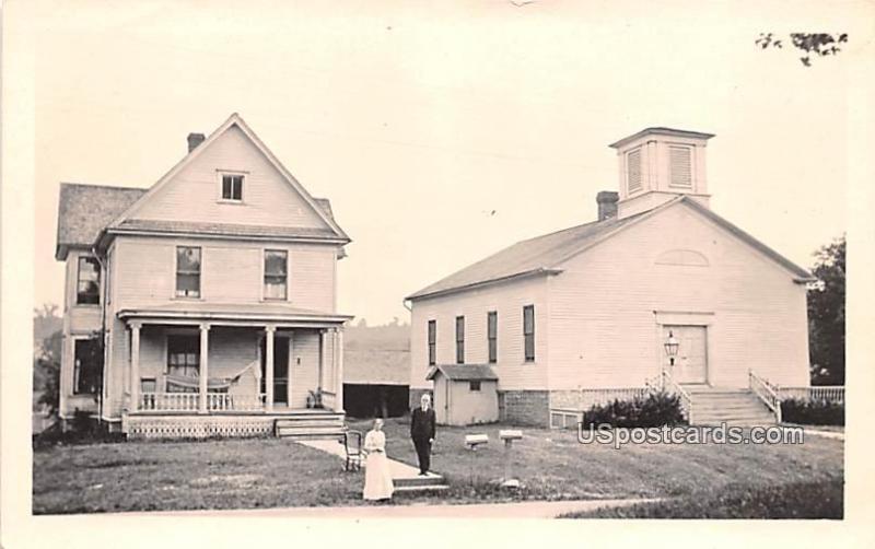 The Church and Burrville Parsonage Watertown NY Writing on back