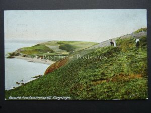 Wales ABERYSTWYTH Clararch from Constitution Hill c1908 Postcard by B&D