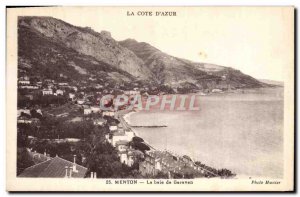 Old Postcard Menton Garavan Bay