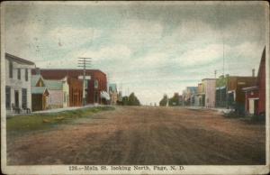 Page ND Main St. North c1910 Postcard