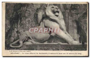 Old Postcard Belfort Lion