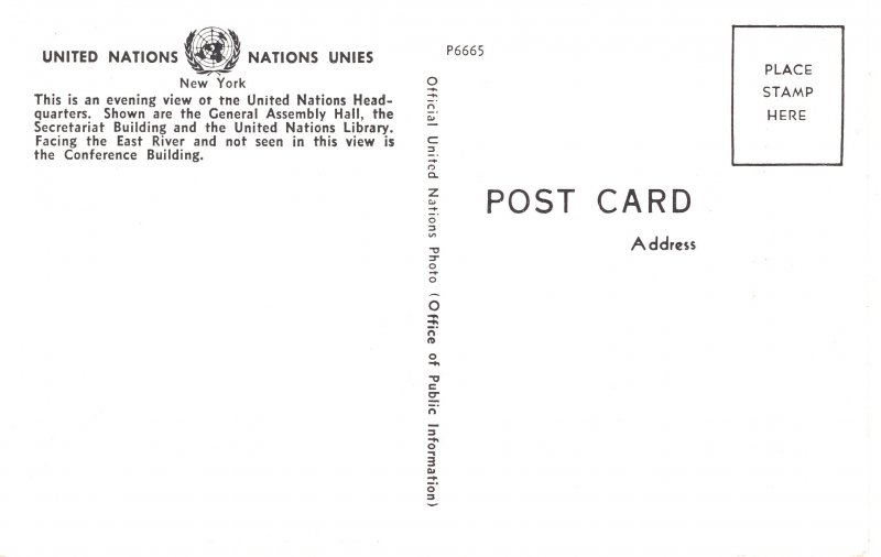 PC6272 UNITED NATIONS, NEW YORK