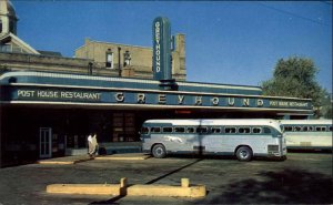 Jackson Tennessee TN Greyhound Bus Terminal Vintage Postcard