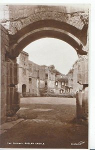 Wales Postcard - The Gateway - Raglan Castle - Real Photograph    U4472