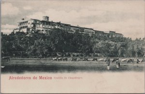Mexico Chapultepec Castle Mexico City, Alrededores de Mexico Postcard C133