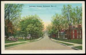 Lancaster Avenue, Richmond, KY. Vintage E.C. Kropp postcard