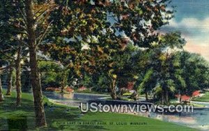 Duck Lake, Forest Park - St. Louis, Missouri MO Postcard