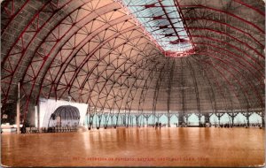 Postcard Interior of Pavilion Saltair Great Salt Lake Utah