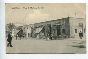 425967 ITALY Messina Viale S.Martino Bar Igea Vintage postcard