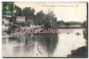 Postcard Old Saint Maur Creteil The Dam and Bridge