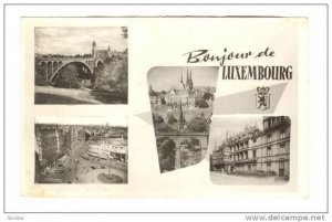 RP, 4 Views Of Luxembourg, Bridge, Street Scene, Bonjour De Luxembourg, 20-40s