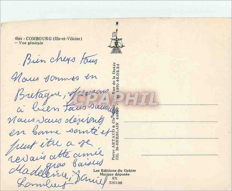 Postcard Modern Combourg (Ille et Vilaine) Vue Generale