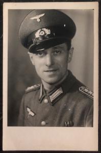 Mint WW2 RPPC Postcard Germany Army Wehrmacht Soldier Potrait Photo B