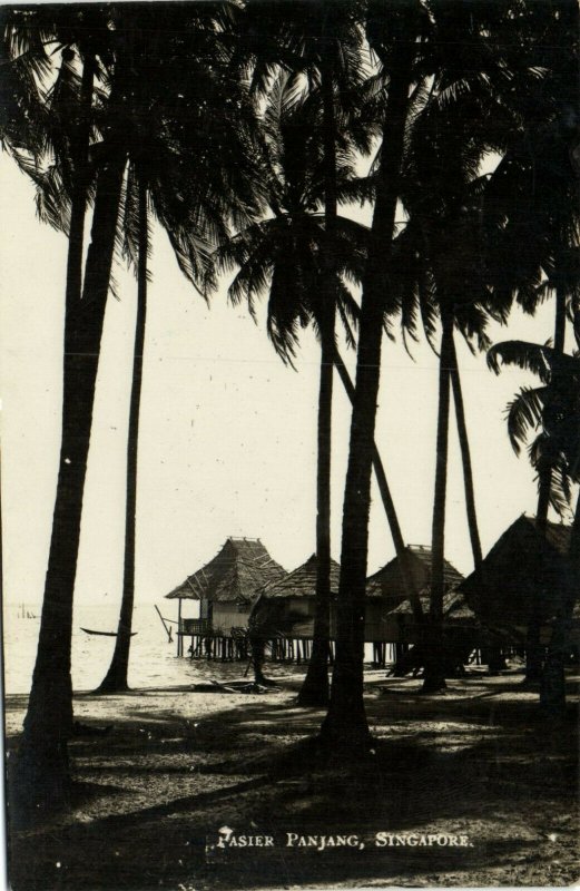 PC CPA SINGAPORE, PAISER PANJANG, Vintage REAL PHOTO Postcard (b18719)