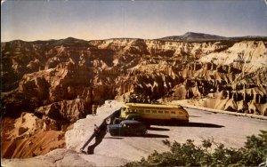 Brian Head Utah Cedar Breaks Circle Painted Cliffs c1950-60s Vintage Postcard