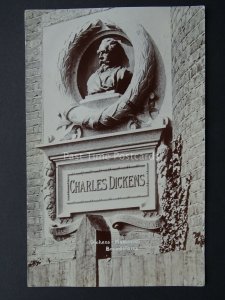 Kent BROADSTAIRS Charles Dickens Memorial c1907 RP Postcard